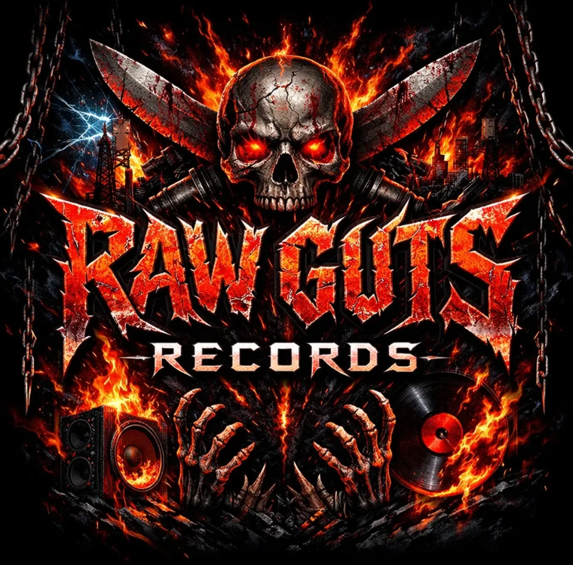 Raw Guts Records logo artwork from the Aiden Sage Art Vault